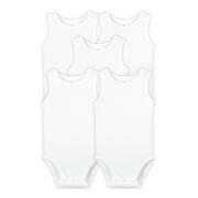 Little Star Organic LSO 5PK Infant Boys, Girls and Unisex Tank Bodysuits, Sizes NB-24M